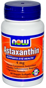 картинка Now Astaxanthin 4 мг. 60 вегет. капс. от магазина