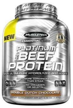 картинка MT Platinum 100% Beef Protein Muscle Tech 4lb. 1860 гр. от магазина